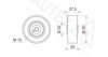 AUTEX 651540 Deflection/Guide Pulley, v-ribbed belt